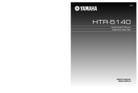 Yamaha HTR-5140 - Owners Manual 
